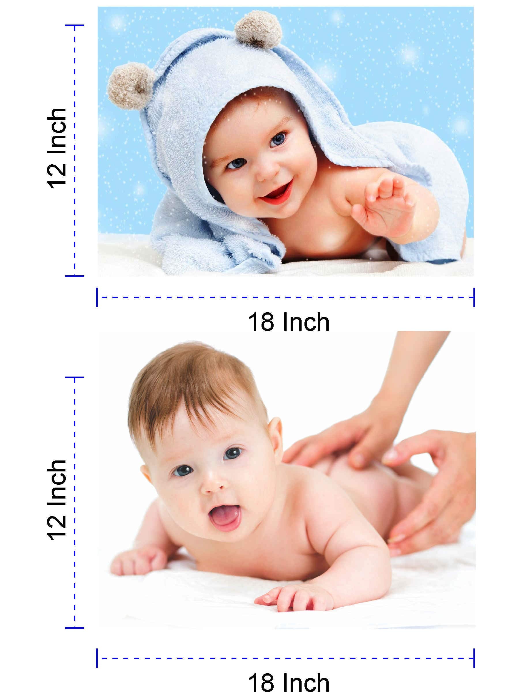 Giant Innovative Cute Smiling Baby Poster For Pregnant Women Room Decor 8B (Size : 12 X 18 Inch) Pack Of 8